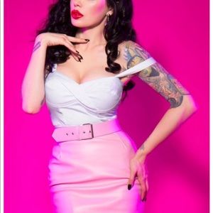 White Vamp Top -NEW!!